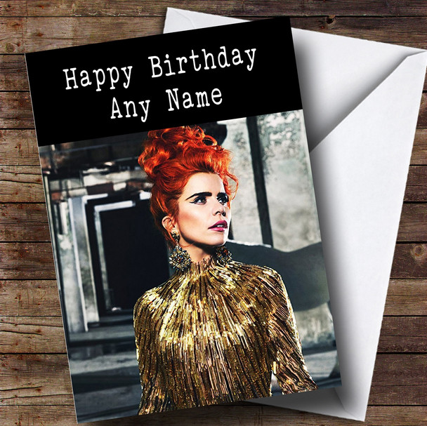 Personalized Paloma Faith Celebrity Birthday Card