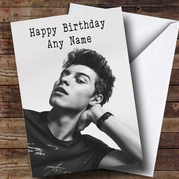 Personalized Shawn Mendes Celebrity Birthday Card