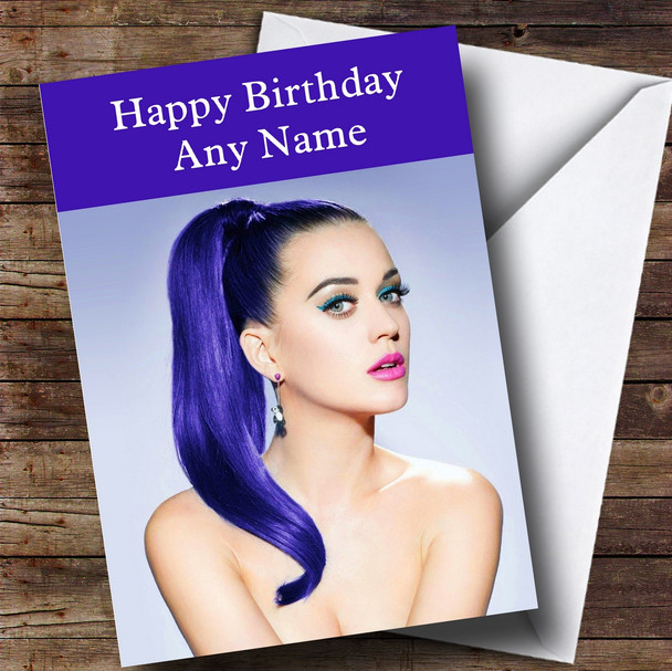 Personalized Katy Perry Celebrity Birthday Card