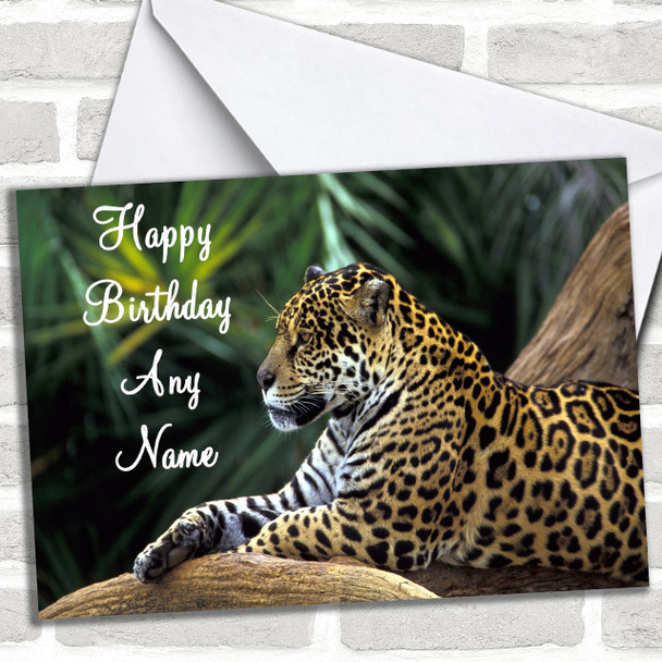 Jaguar Personalized Birthday Card