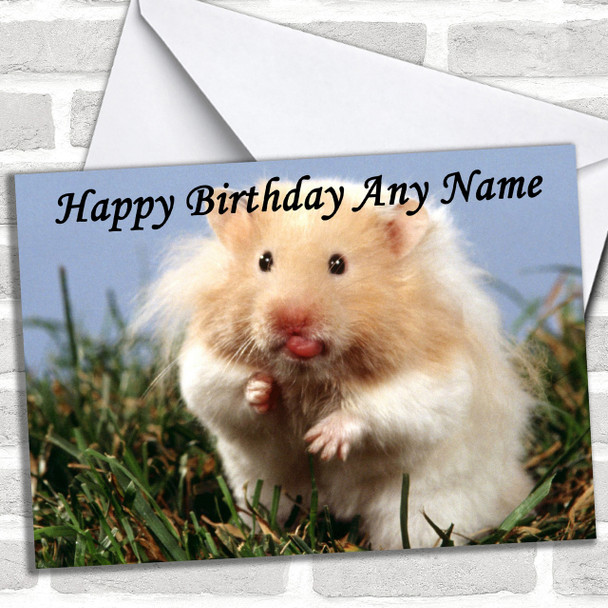 Hamster Personalized Birthday Card