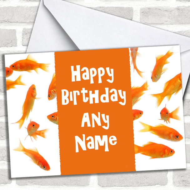 Goldfish Personalized Birthday Card