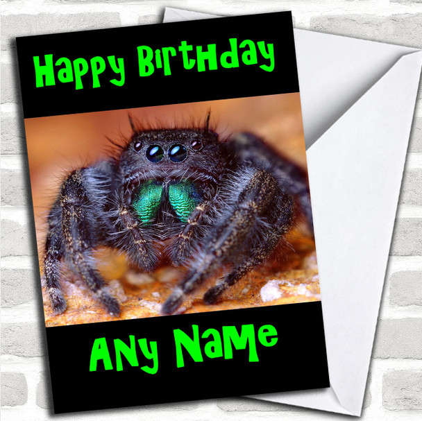 Tarantula Spider Personalized Birthday Card
