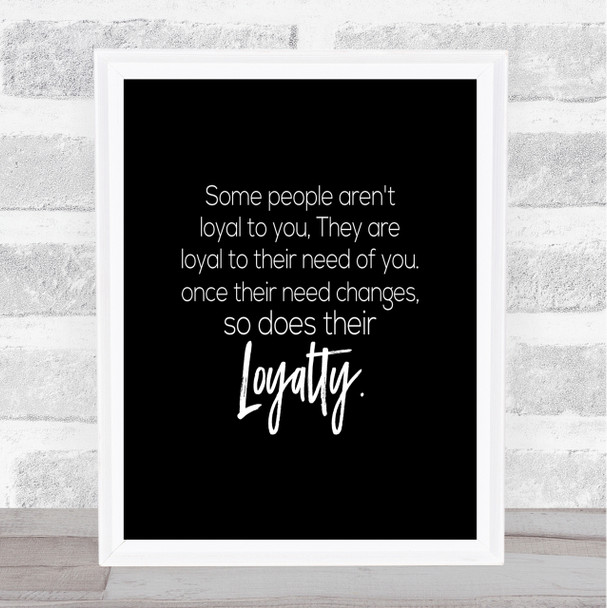 Needs Change Quote Print Black & White