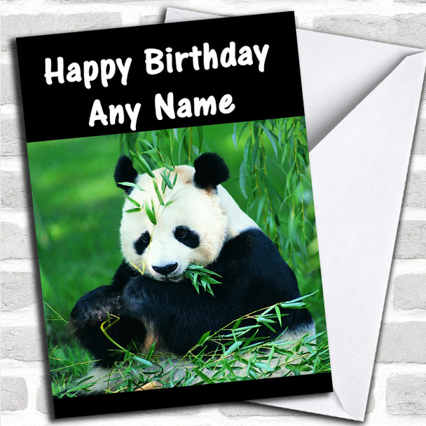 Panda Personalized Birthday Card