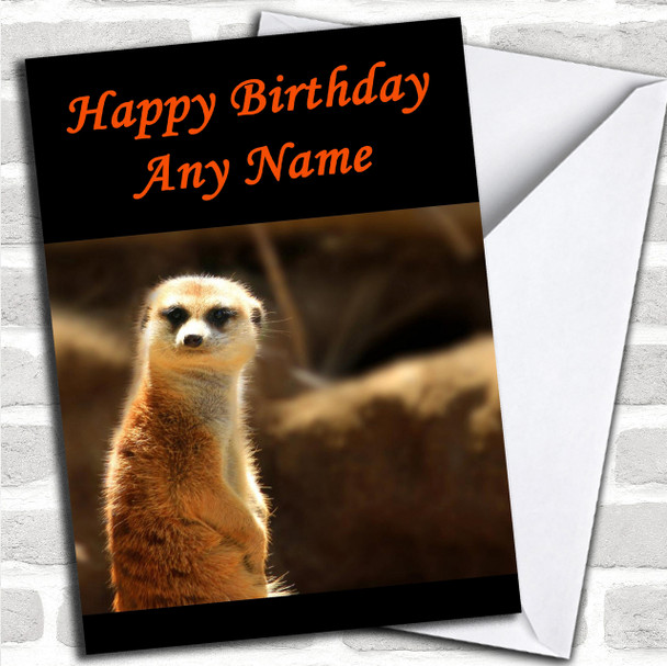 Meerkat Personalized Birthday Card