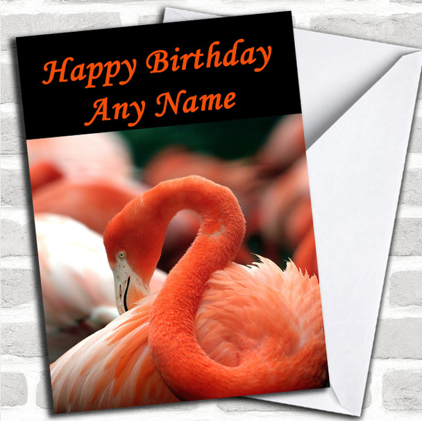 Flamingo Personalized Birthday Card