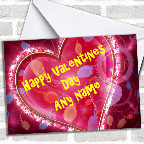 Love Heart Personalized Valentines Card