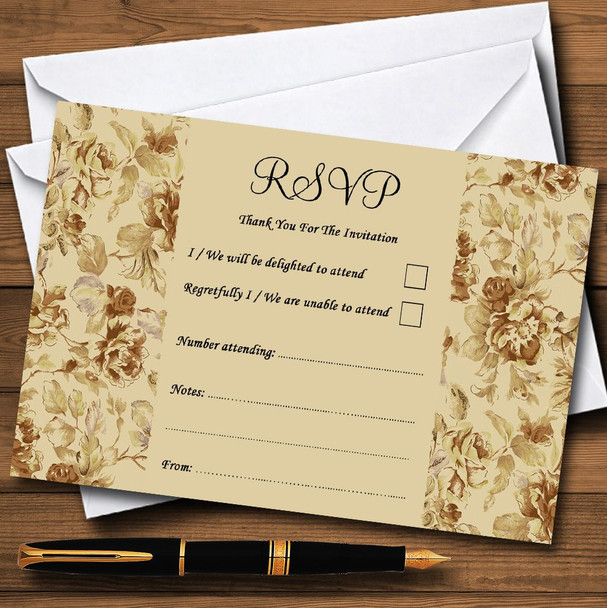 Vintage Garden Tea Personalized RSVP Cards