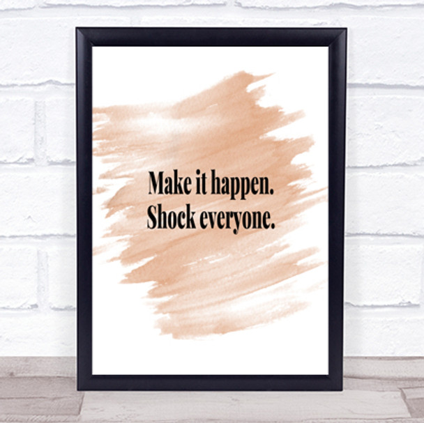 Make It Quote Print Watercolour Wall Art