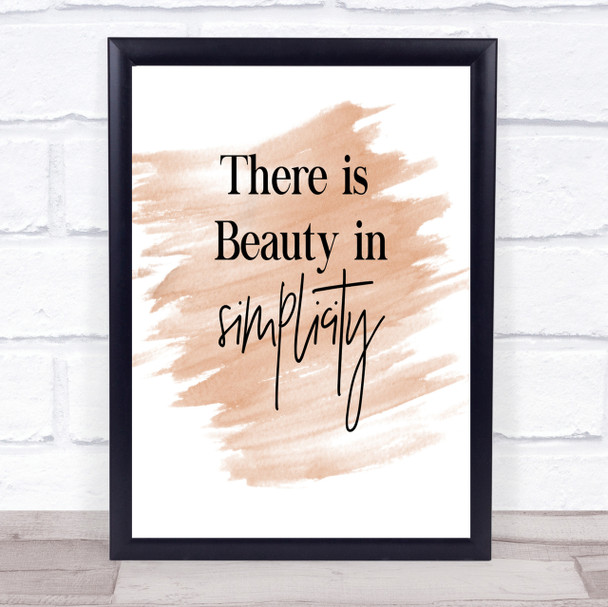 There Is Beauty Quote Print Watercolour Wall Art