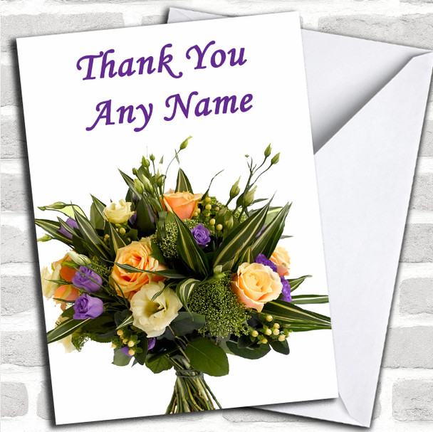 Bunch Of Flowers Personalized Thank You Card