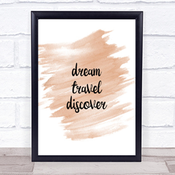 Dream Quote Print Watercolour Wall Art Dream Quote Print Watercolour Wall Art