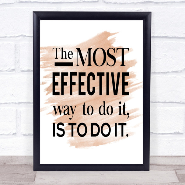 Effective Way Quote Print Watercolour Wall Art