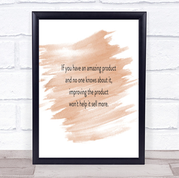 Amazing Product Quote Print Watercolour Wall Art