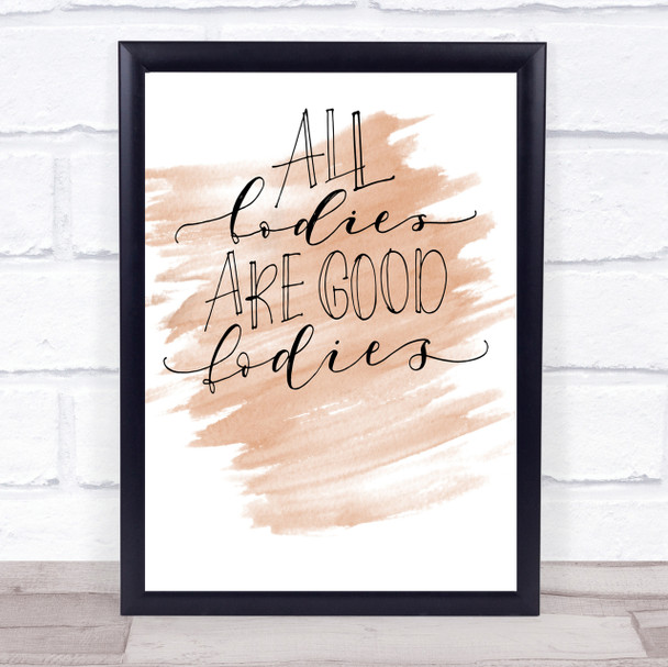 Good Ladies Quote Print Watercolour Wall Art