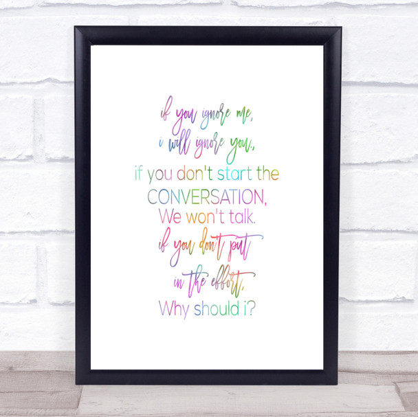 If You Wake Up Rainbow Quote Print