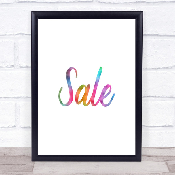 Sale Rainbow Quote Print