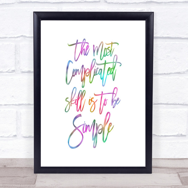 Simple Rainbow Quote Print