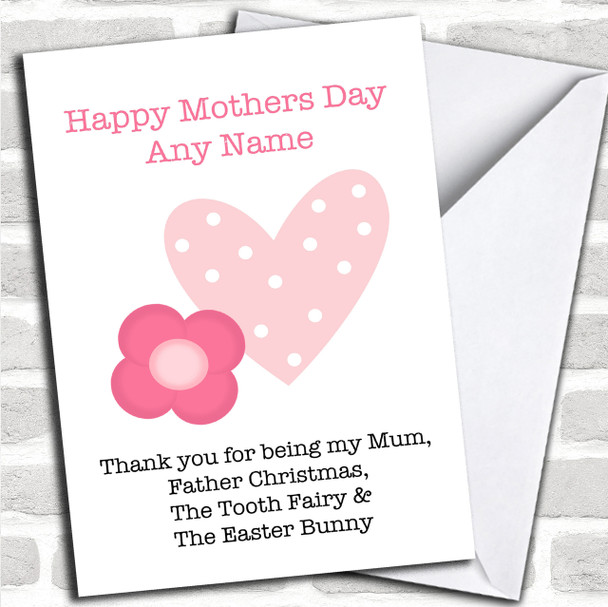 Funny Thank You For Being Personalized Mothers Day Card