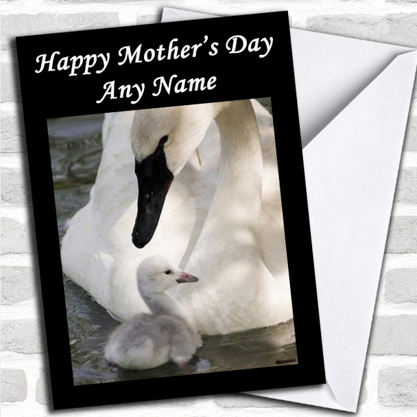 Swan & Signet Personalized Mother's Day Card