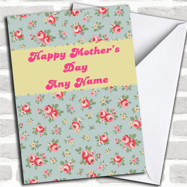 Floral Kidston Inspired Personalized Mother's Day Card