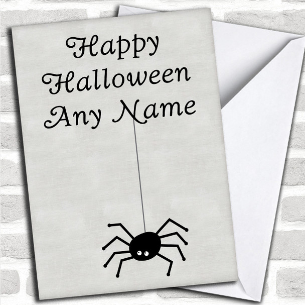 Spider Personalized Halloween Card