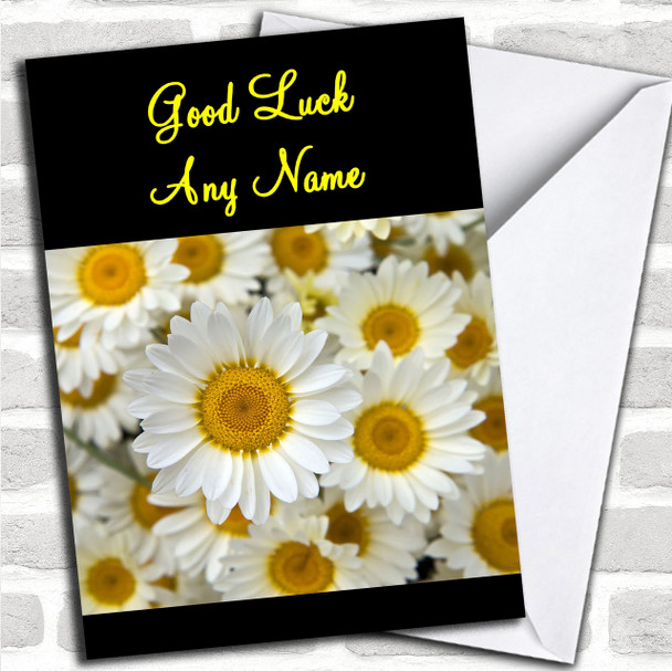 Daisy Personalized Good Luck Card