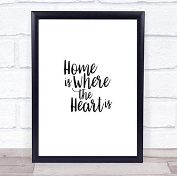 Home Is Quote Print Poster Typography Word Art Picture