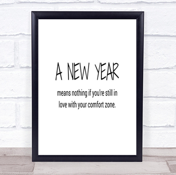 A New Year Quote Print Poster Typography Word Art Picture