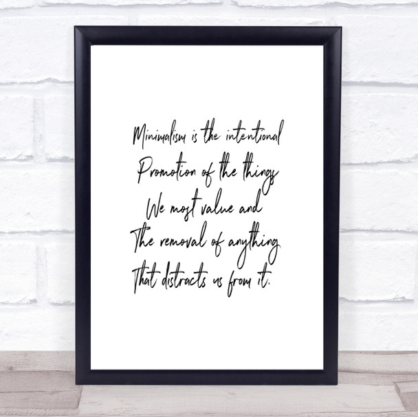 Minimalism Quote Print Poster Typography Word Art Picture