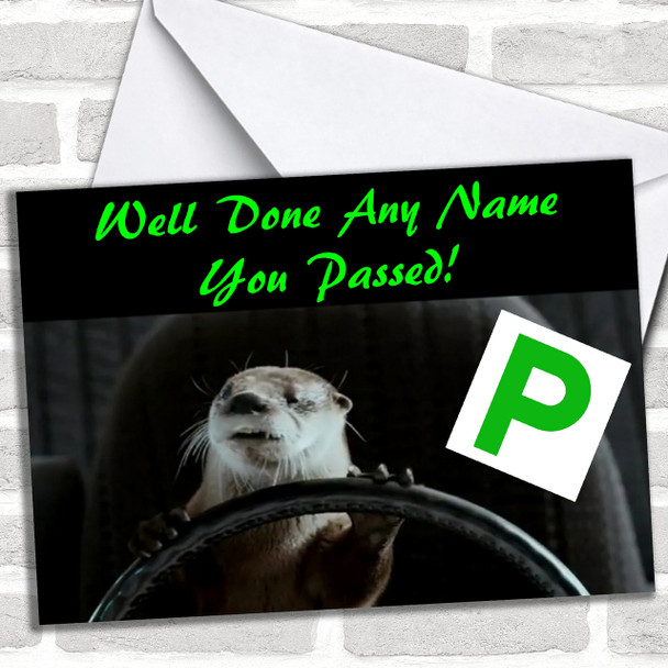 Animal Driving Personalized Passed Driving Test Card