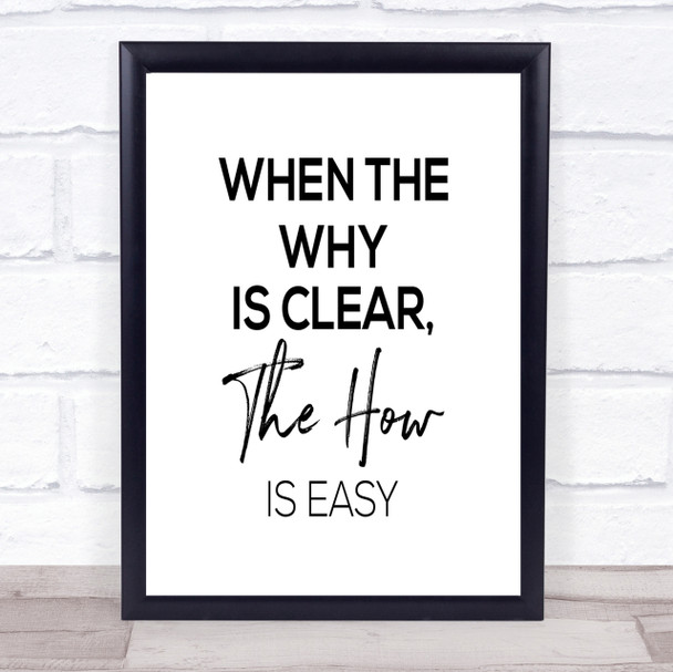 The How Is Easy Quote Print Poster Typography Word Art Picture The How Is Easy Quote Print Poster Typography Word Art Picture