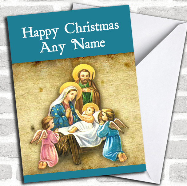 Baby Jesus Christmas Card Personalized