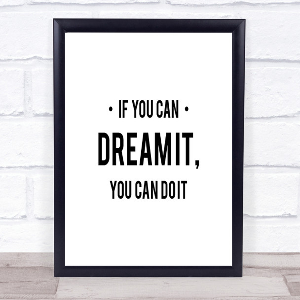 You Can Do It Quote Print Poster Typography Word Art Picture