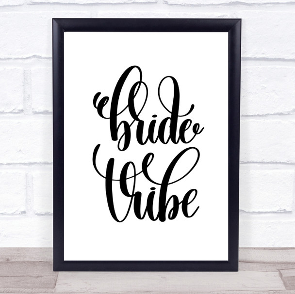 Bride Vibe Quote Print Poster Typography Word Art Picture