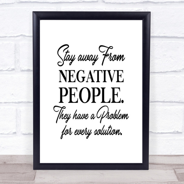 Every Solution Quote Print Poster Typography Word Art Picture