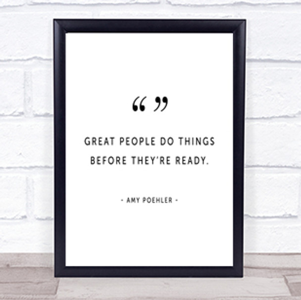 Great People Quote Print Poster Typography Word Art Picture