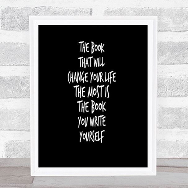 The Book That Will Change Your Life Quote Poster