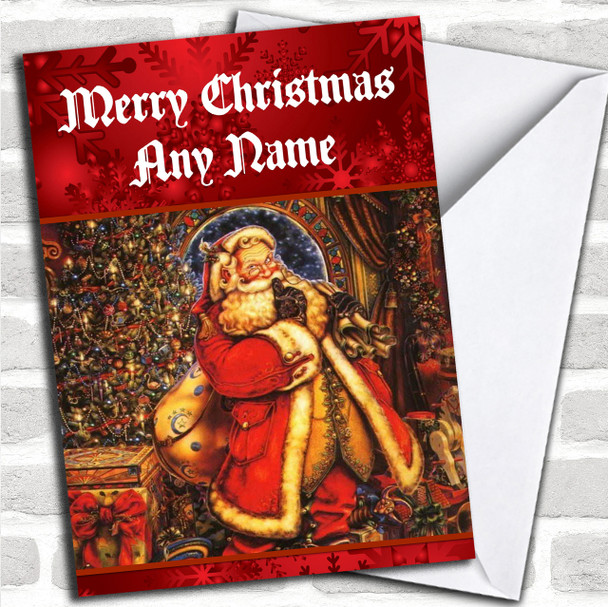 Father Christmas Traditional Personalized Christmas Card