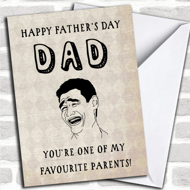 Funny Joke One Of My Favourite Parents Personalized Father's Day Card