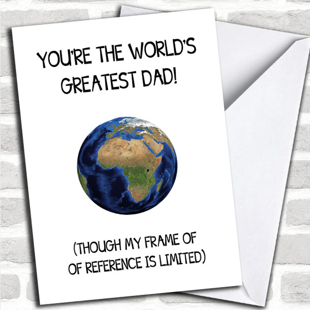 Funny Joke World's Greatest Dad Personalized Father's Day Card