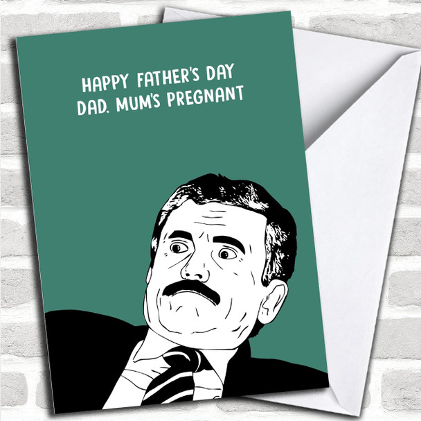 Funny Mums Pregnant Personalized Father's Day Card