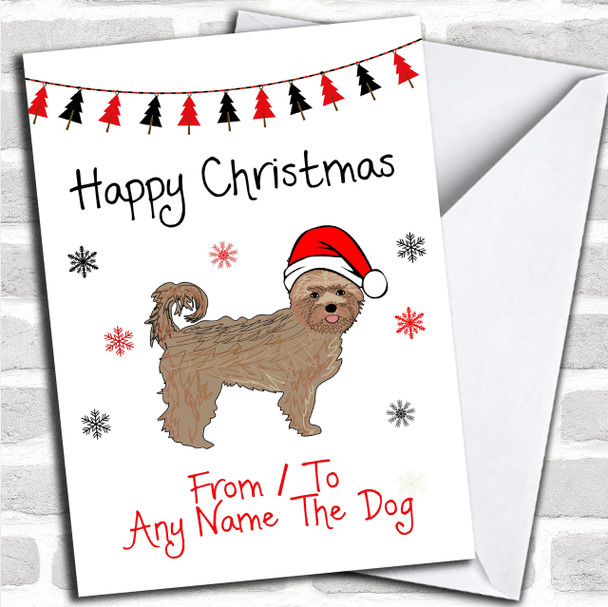 Yorkshire Terrier From Or To The Dog Pet Personalized Christmas Card
