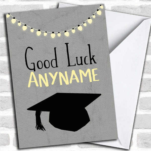 Pretty Lights Good Luck Personalized Good Luck Card