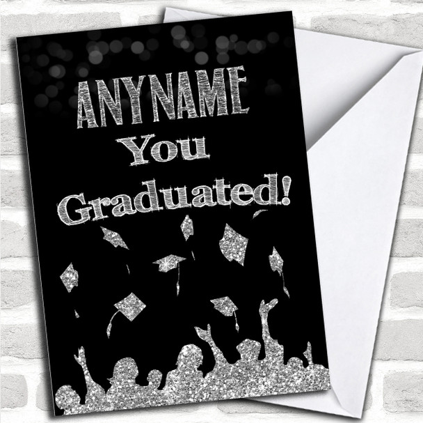 You've Graduated Sparkle Personalized Graduation Card