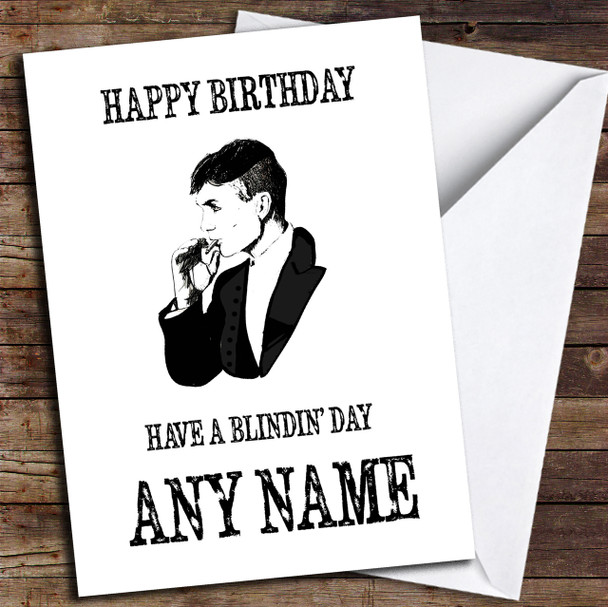 Blindin' Dad Thomas Shelby Peaky Blinders Birthday Personalized Birthday Card