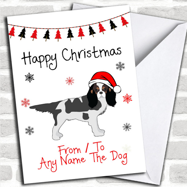 King Charles Spaniel From Or To The Dog Pet Personalized Christmas Card King Charles Spaniel From Or To The Dog Pet Personalized Christmas Card