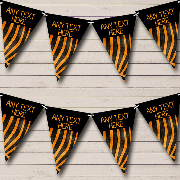 Animal Print Tiger Personalized Birthday Party Bunting Flag Banner