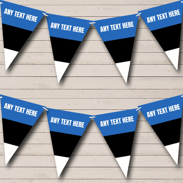 Estonian Flag Estonia Personalized Carnival, Fete & Street Party Bunting Flag Banner